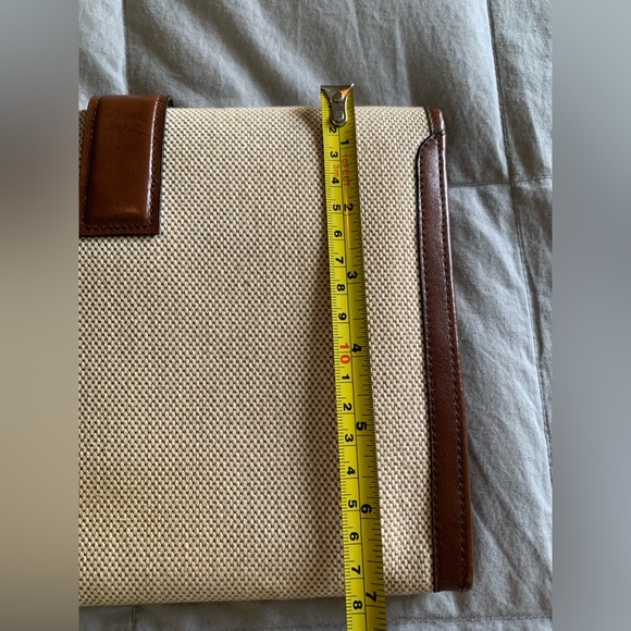 Leather and Canvas Clutch - Picture 10 of 10